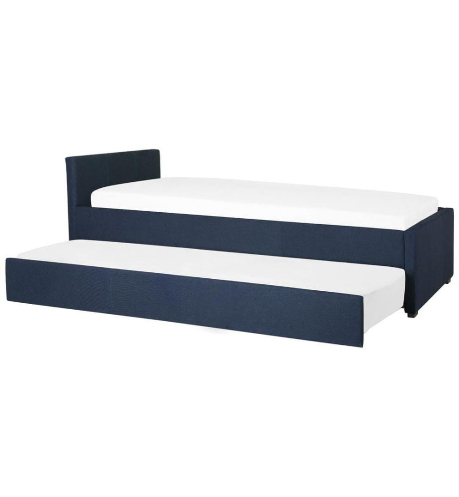 Lit gigogne Tissu MARMANDE 80 x 200 cm Bleu marine