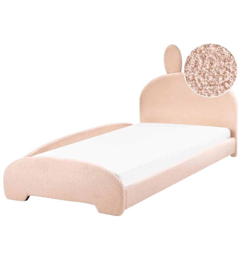 Lit d'enfant Lapin Bouclé PERROS 90 x 200 cm Beige