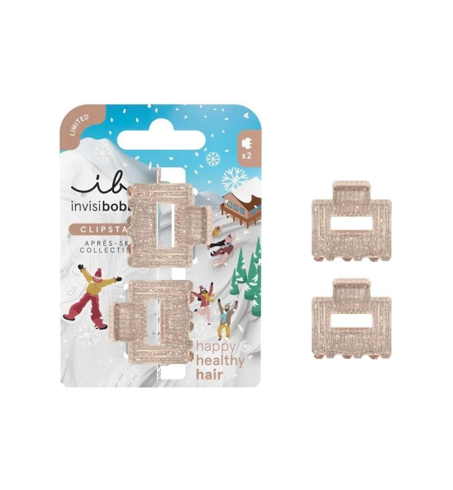 Invisibobble - Pince crabe Clipstar Apres Ski 2 pièces