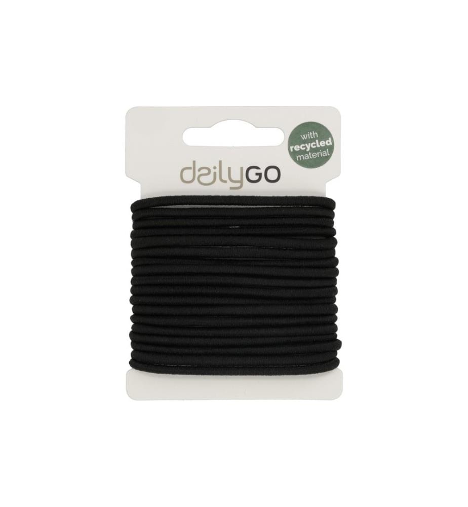 DailyGo - Élastique pour cheveux 18 pièces, noir