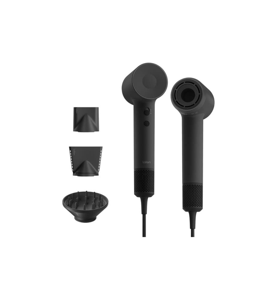 Laifen - Sèche-cheveux SE 2, 3 embouts & connexion magnétique, noir