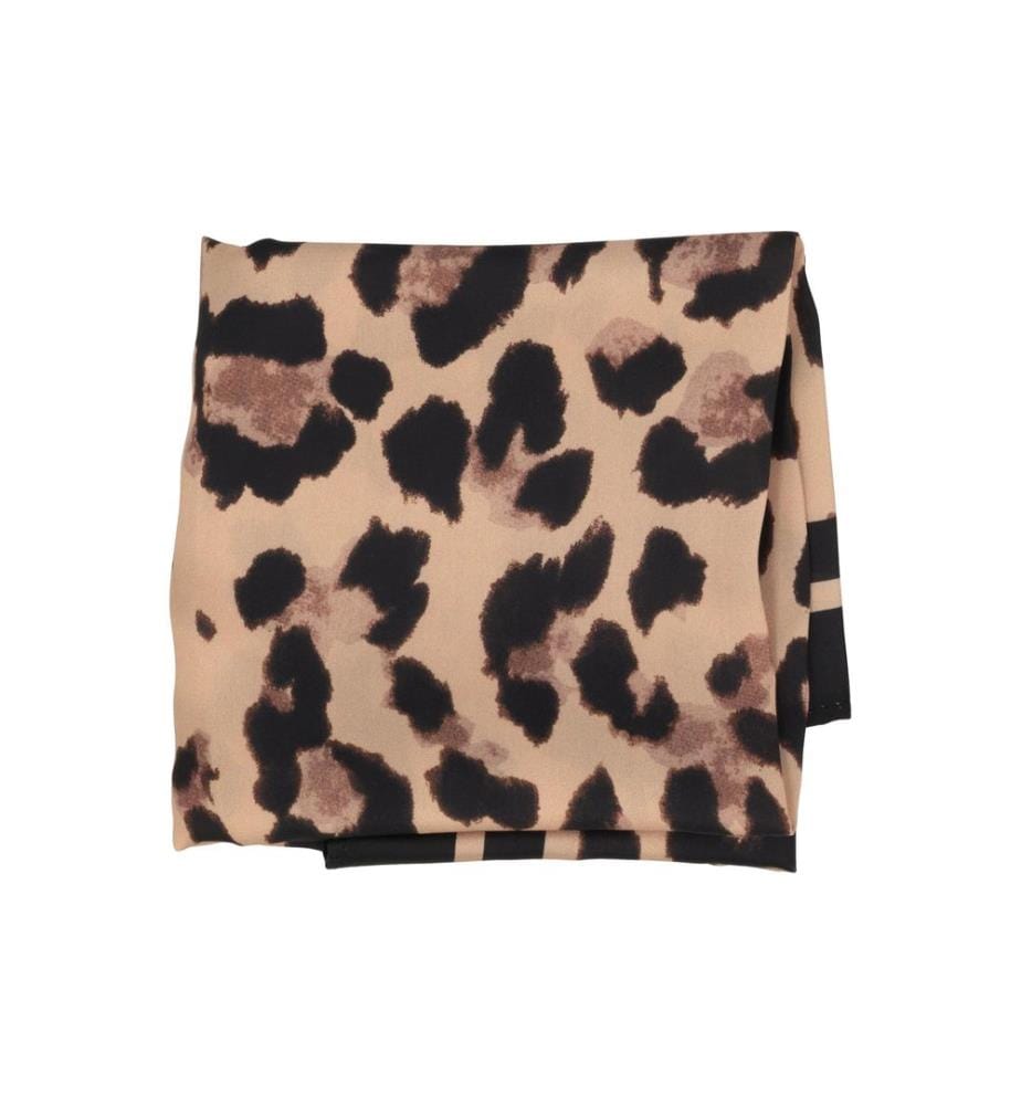 Trisa Accessoires - Foulard aspect léopard marron