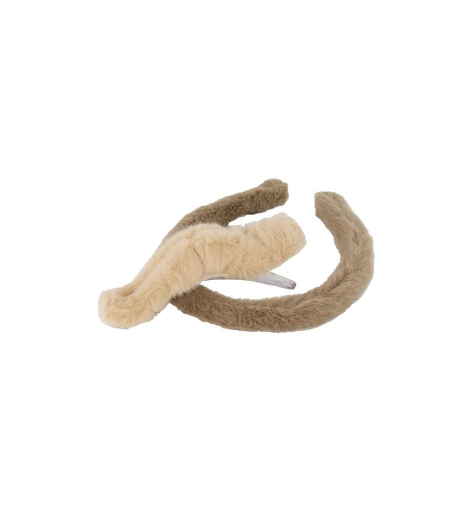 Trisa Accessoires - Bandeau et barrette en fausse fourrure
