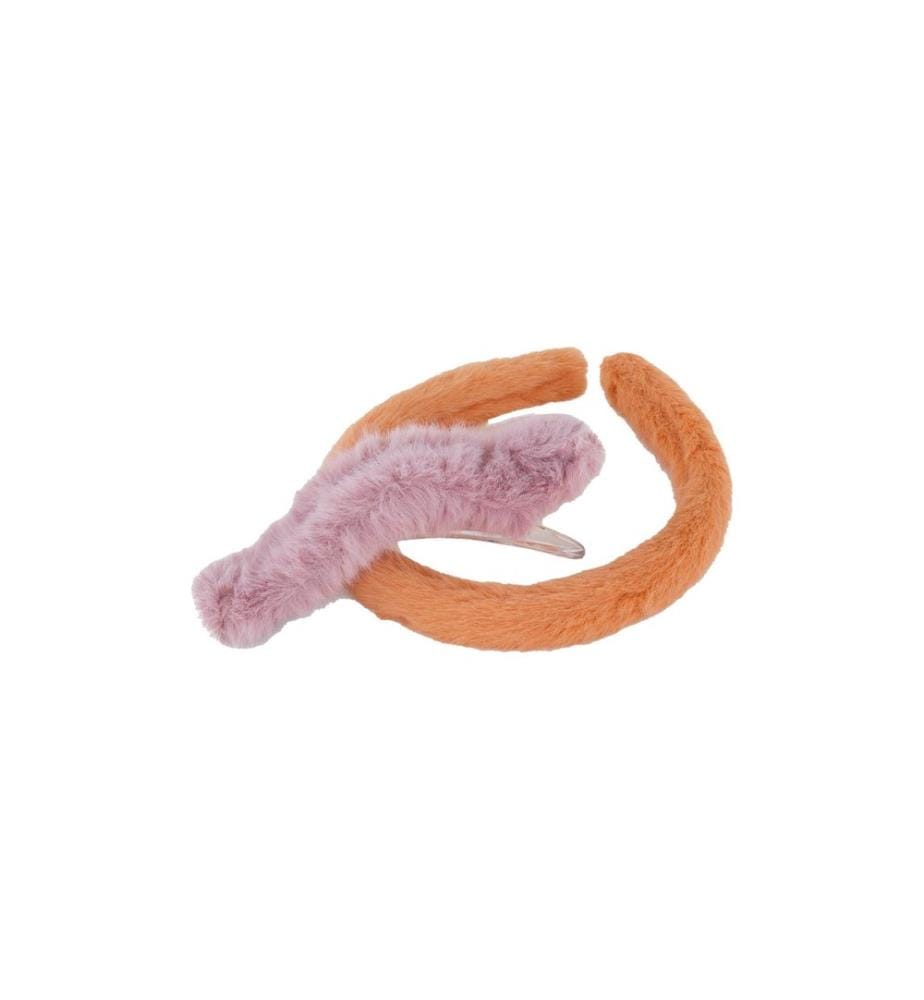 Trisa Accessoires - Serre-tête en fausse fourrure & pince à cheveux