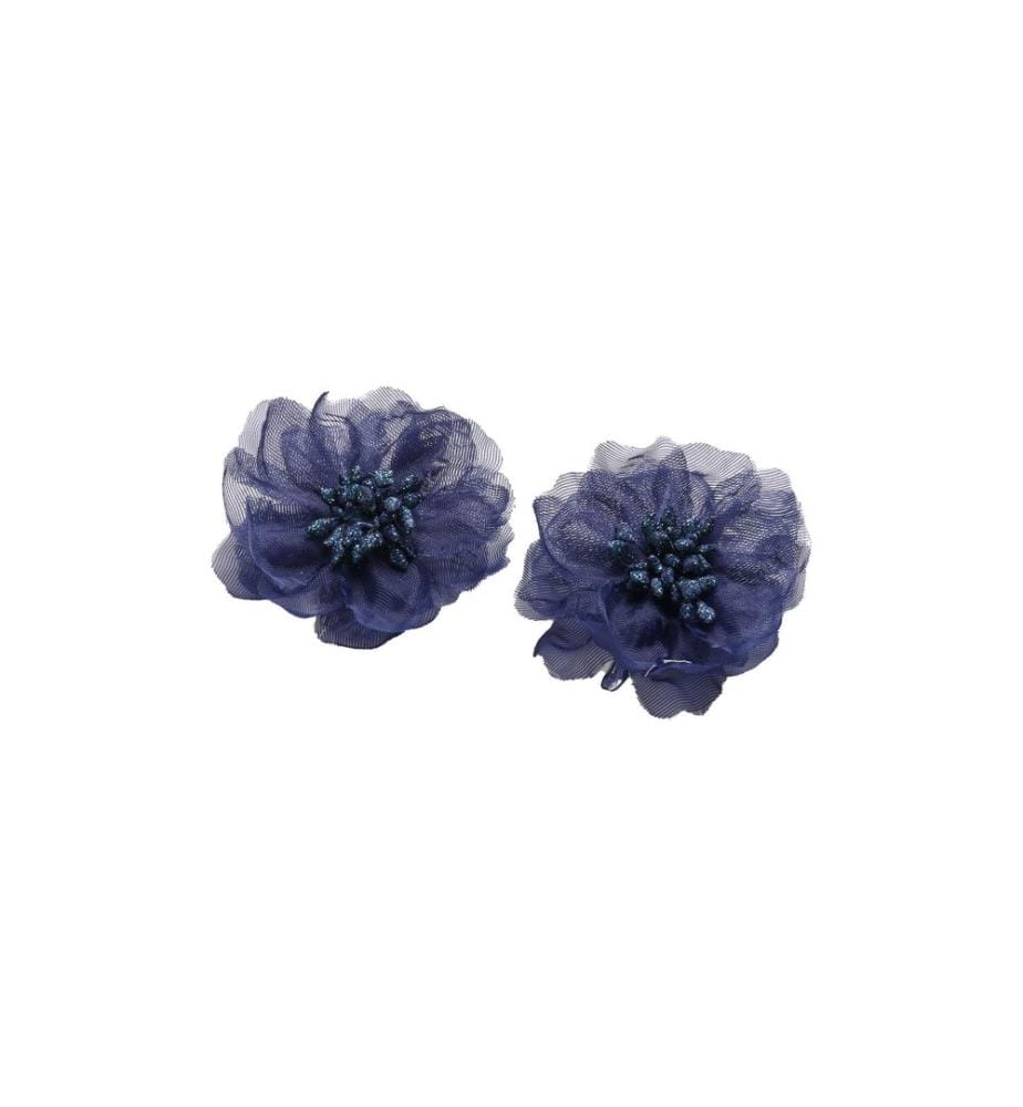 Trisa Accessoires - Clip de fleur en tissu Celebride Bleu