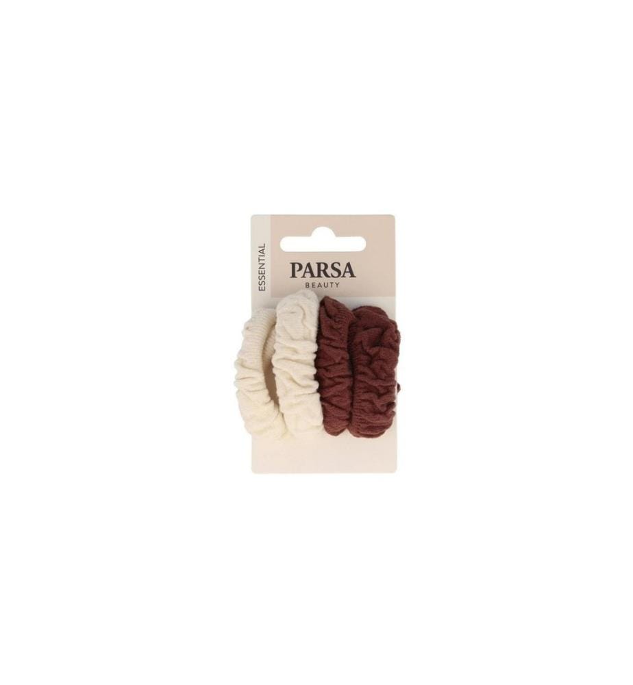 Parsa Beauty Chouchou tissu doux crème marron