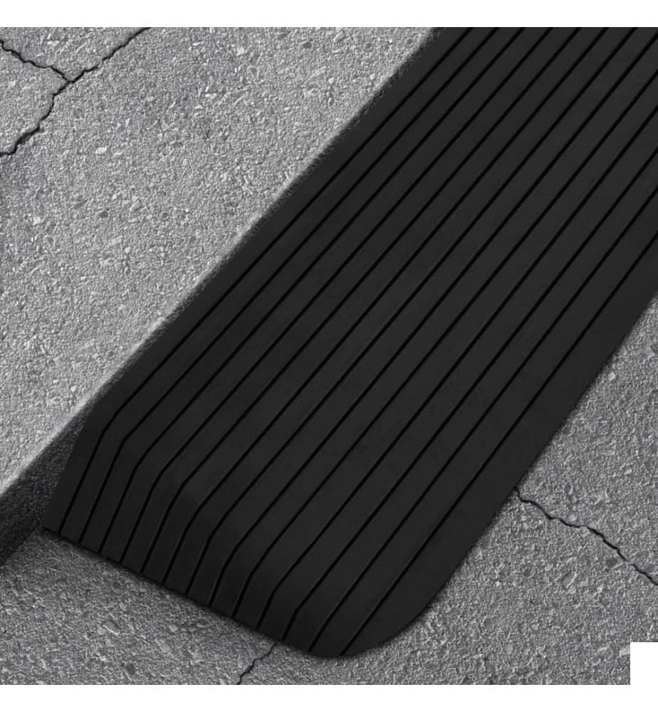 Rampes de seuil 2 pcs 110x41x5 cm Caoutchouc
