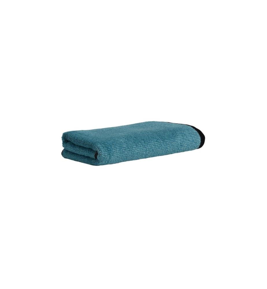 MÖVE - Serviette de douche Tide Doubleface 67 x 140 cm, Bleu foncé/Turquoise