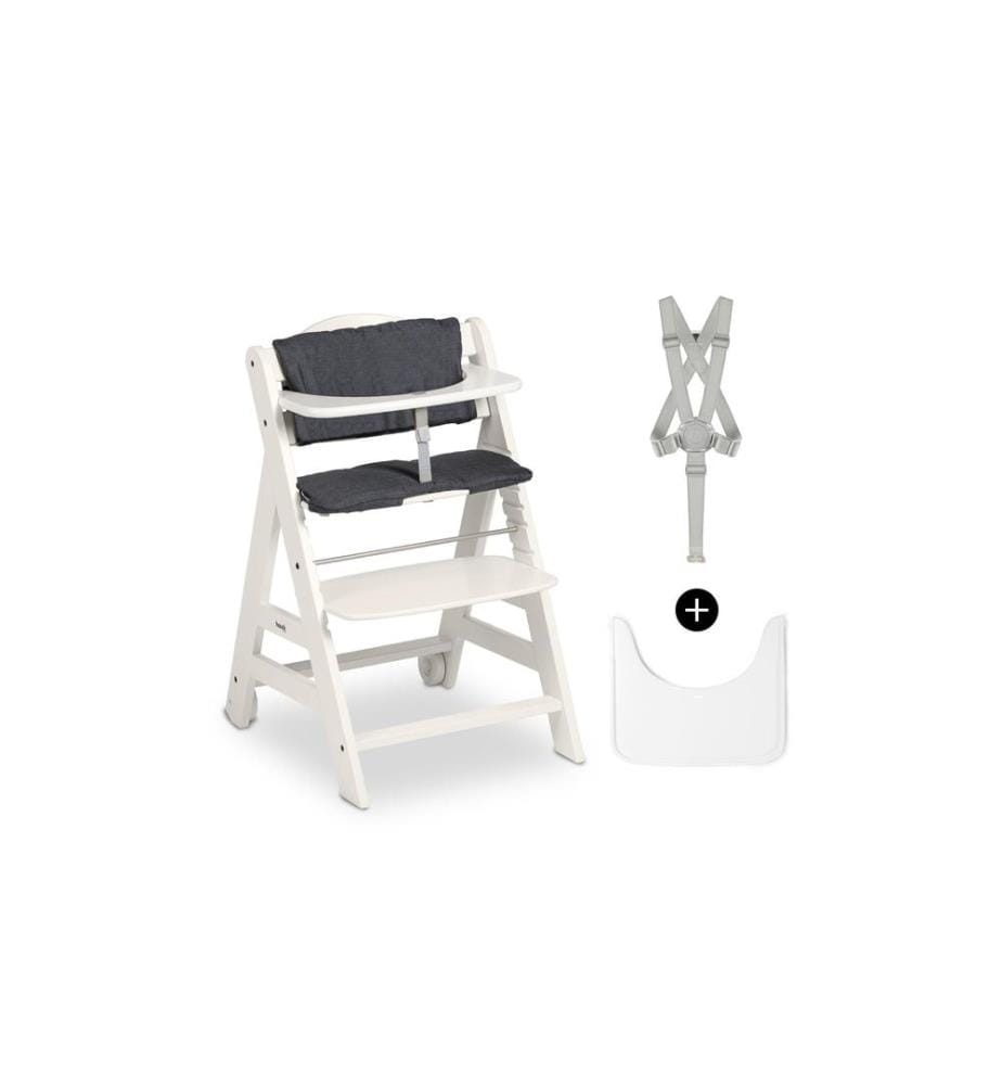 HAUCK - Chaise haute en escalier Beta+ White