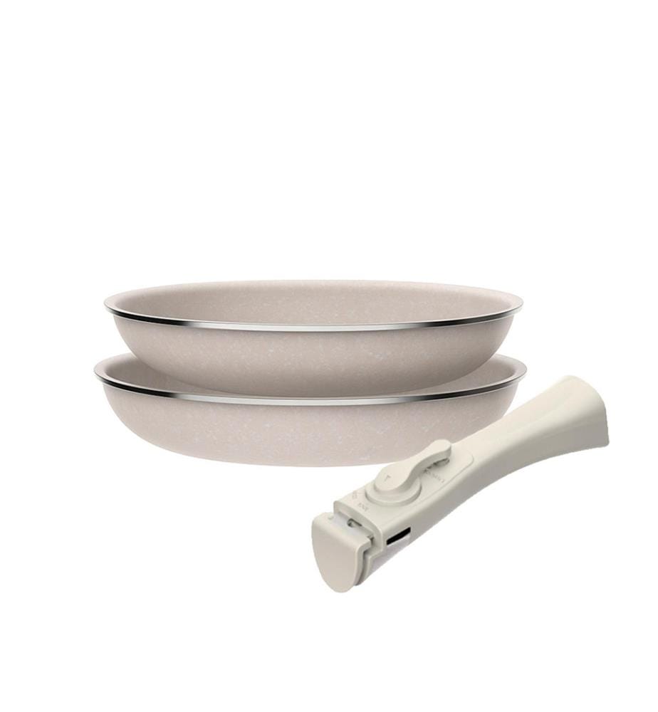 Lot de 2 Poêles - Blanc