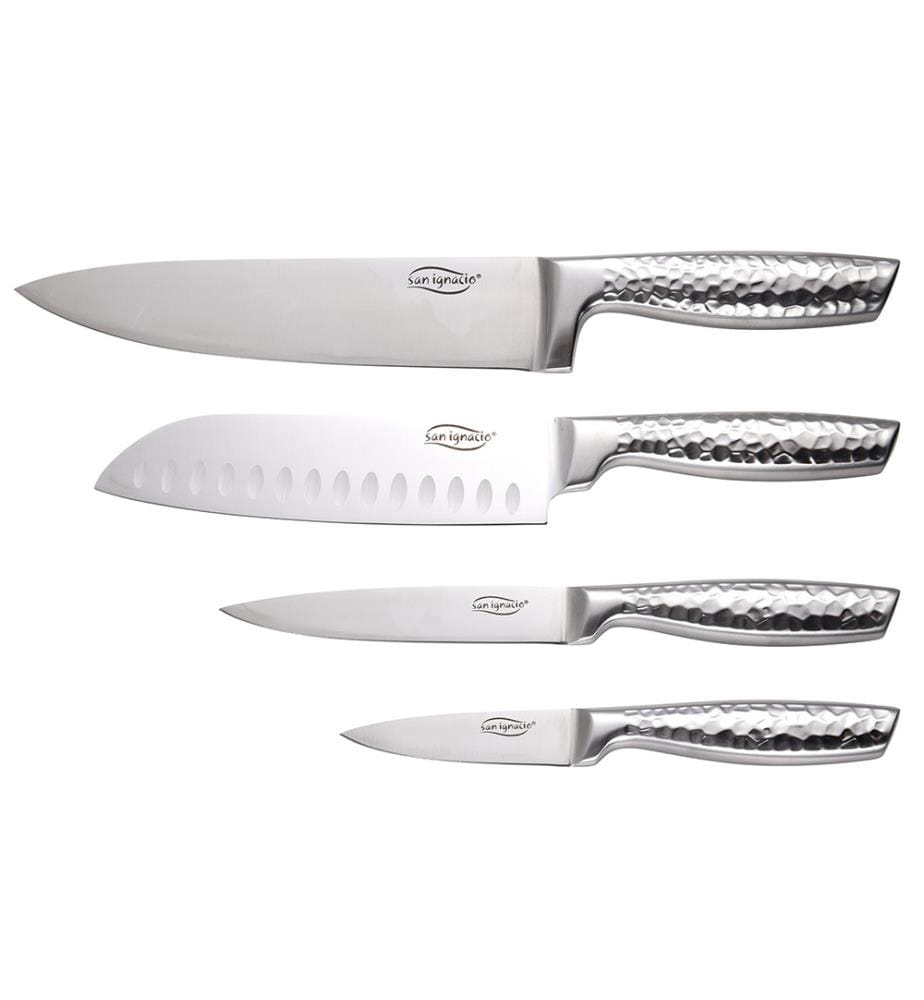 Lot de 4 Couteaux Origin - Noir Argent