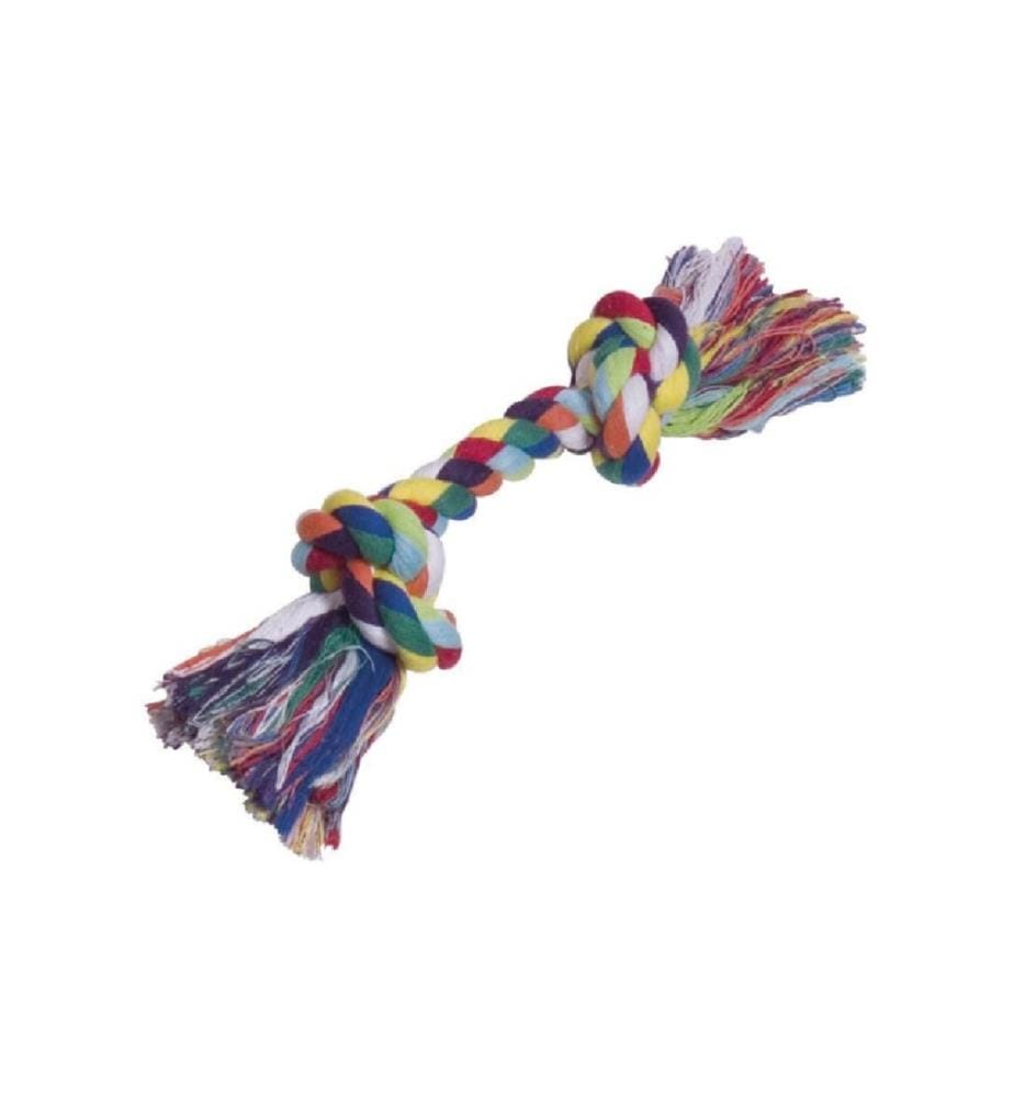 NOBBY - Jouet pour chien Corde à nuds, Multicolore