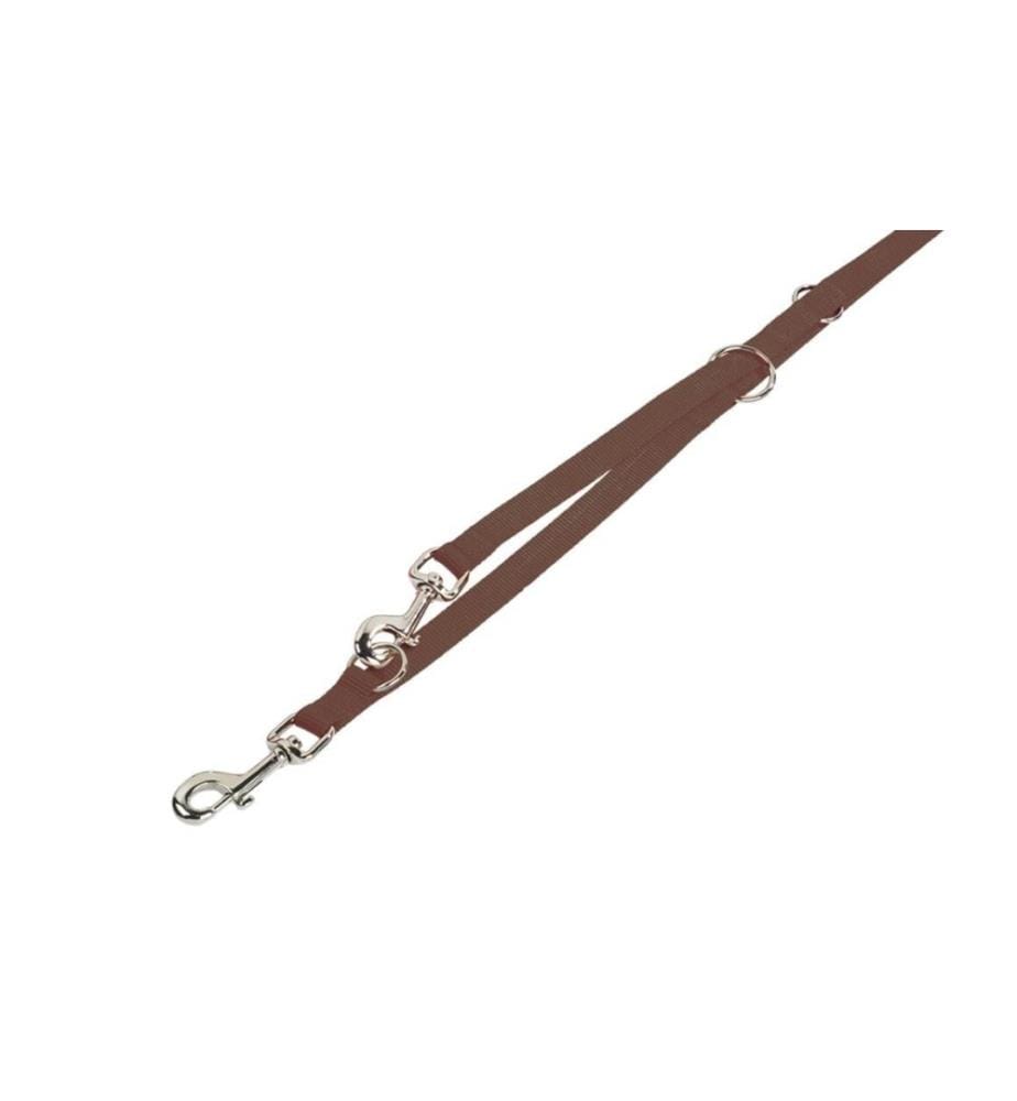 NOBBY - Laisse de chien Classic L, 2 m, 25 mm, marron