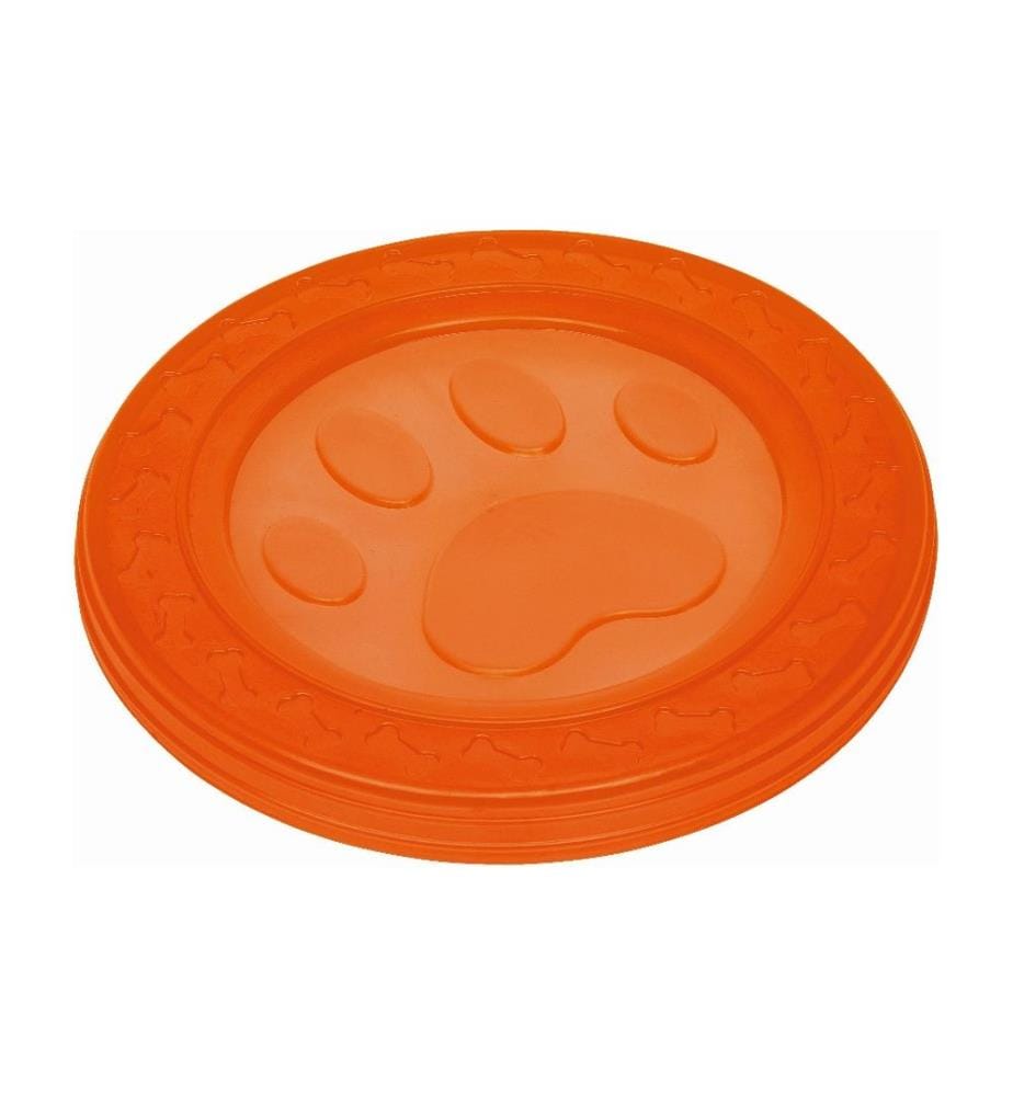 NOBBY - Jouet pour chien Fly-Disc Paw, Ø 22 cm, orange