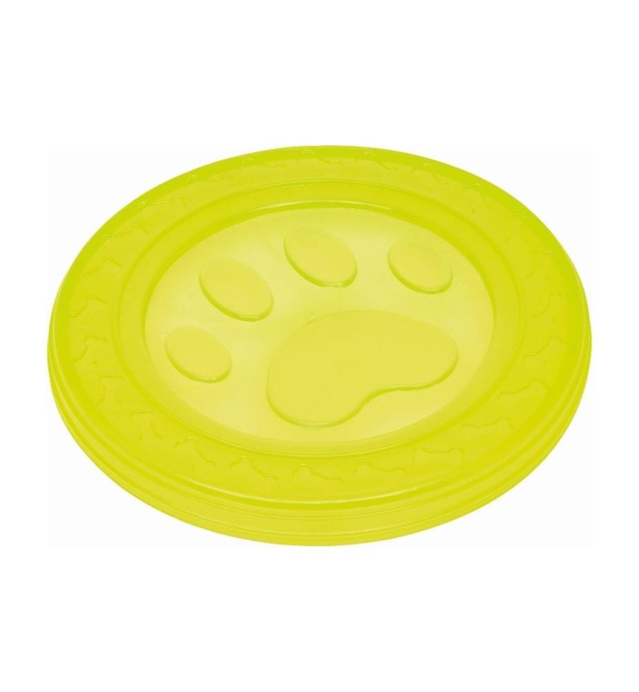 NOBBY - Jouet pour chien Fly-Disc Paw, Ø 22 cm, jaune