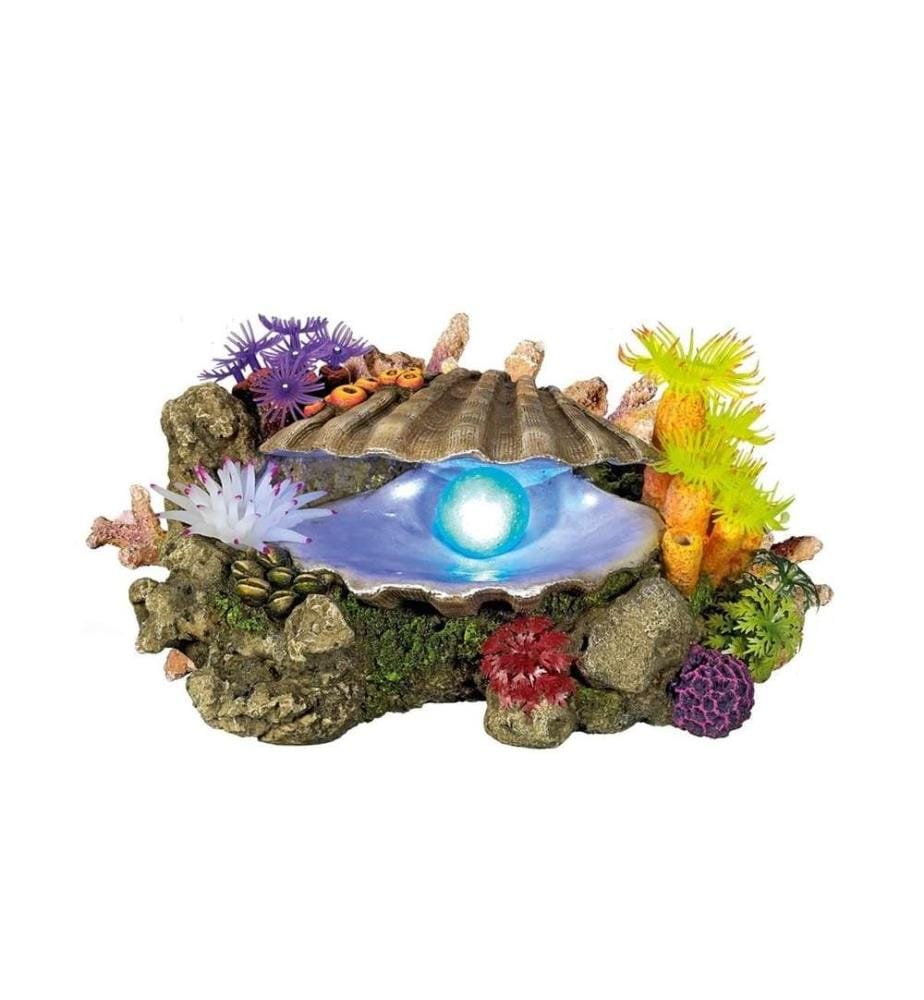 NOBBY - Aqua Ornaments Coquille avec plantes LED