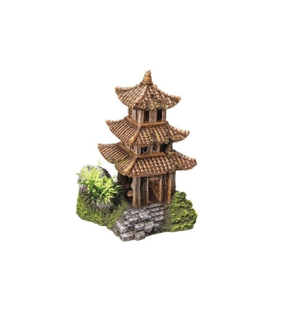 NOBBY - Aqua Ornaments Temple asiatique 10 x 9 x 14.5 cm
