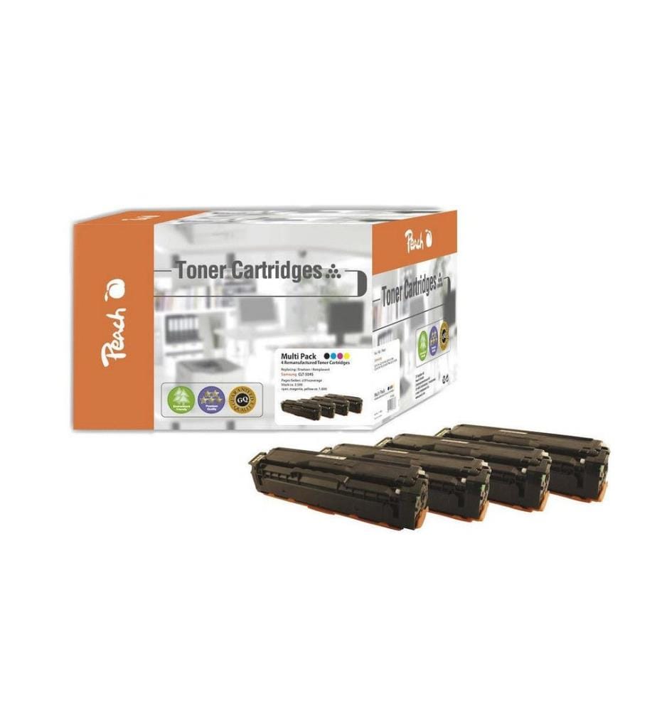 PEACH - Kits de toner Samsung CLT-504S BK, C, M, Y