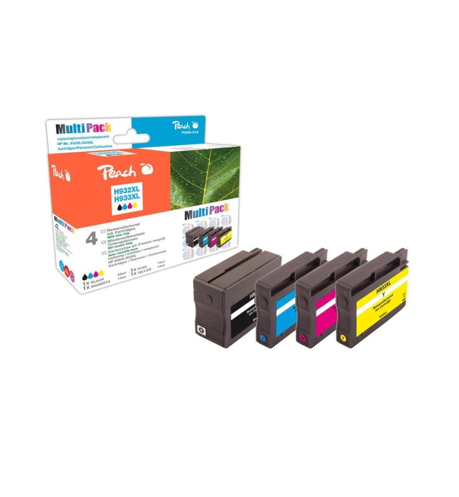 PEACH - Kits dencre HP Nr. 932XL / 933XL BK, C, M, Y