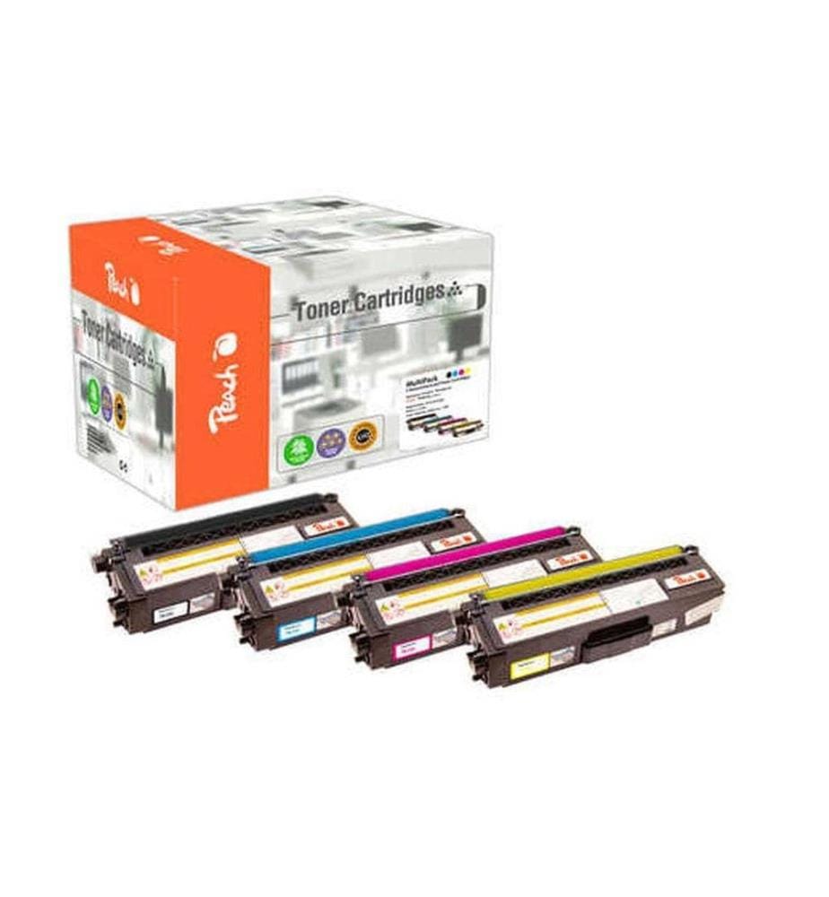 PEACH - Kits de toner Brother TN-320 Magenta/Yellow/noir/Cyan