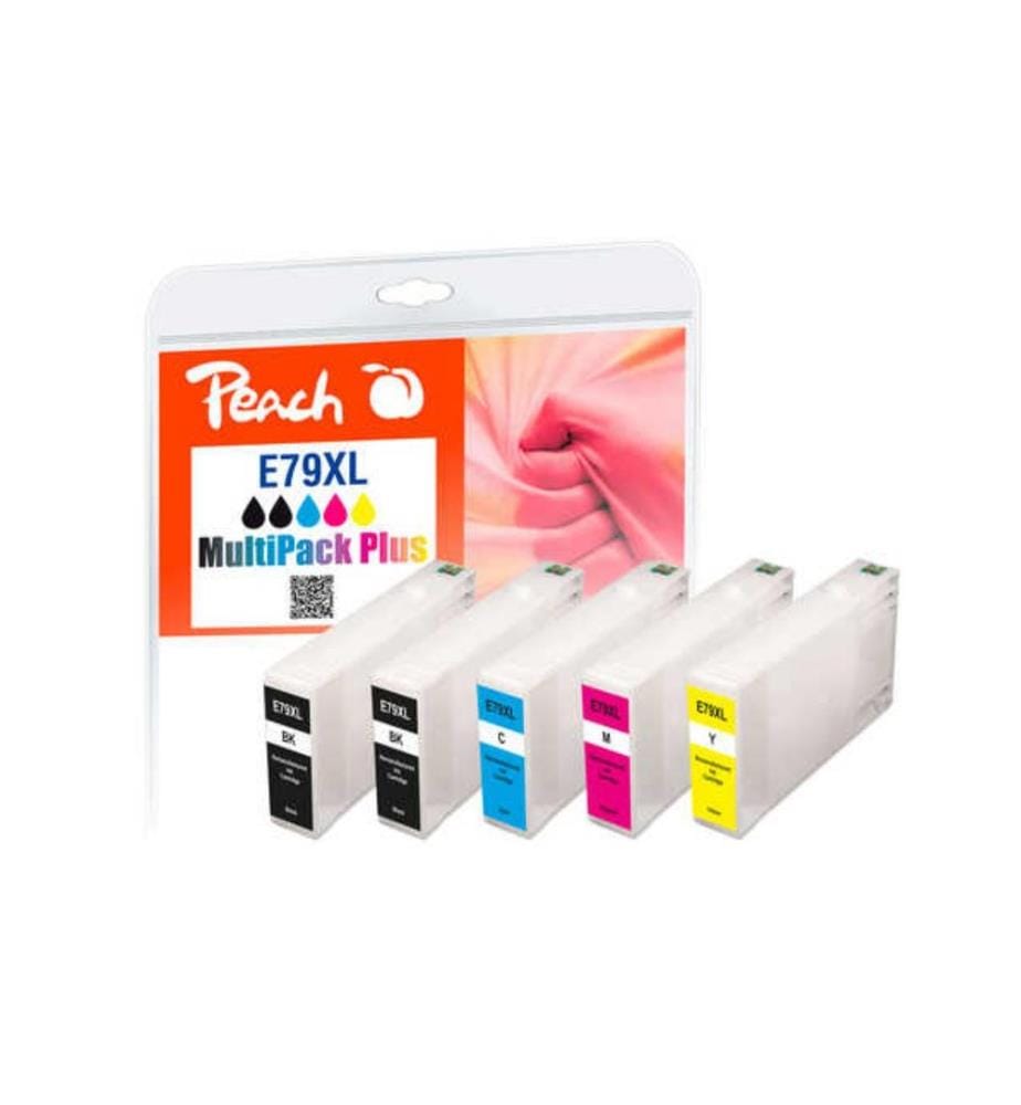 PEACH - Encre Epson No 79XL 2x BK, 1x C, 1x M, 1x Y
