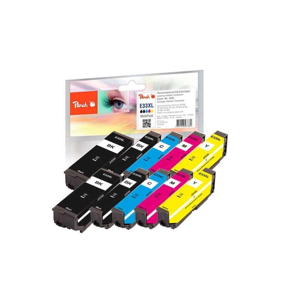 PEACH - Encre Epson No. 33XL 2x BK, PBK, C, M, Y