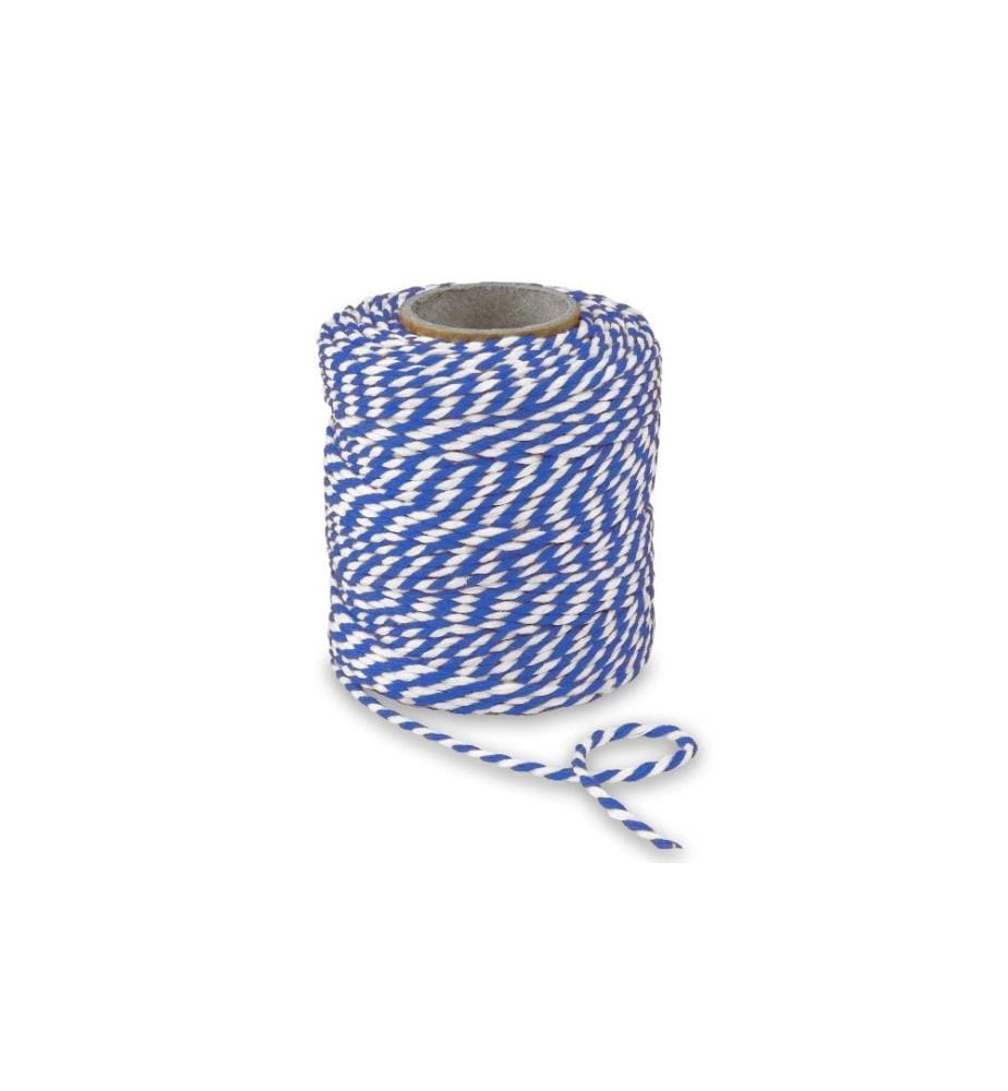 PATTBERG - Cordon de coton 0.2 cm x 50 m, Bleu
