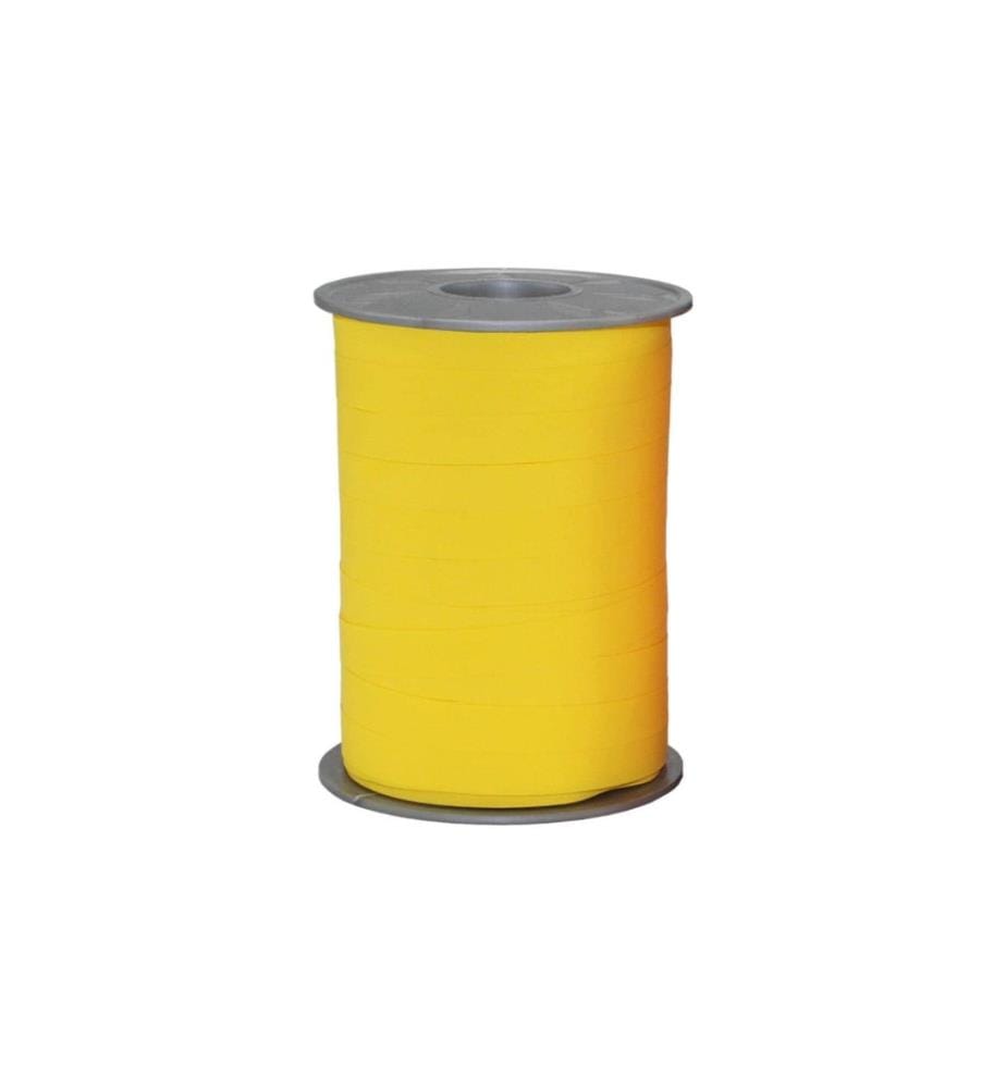 PATTBERG - Ruban cadeau Opak Matt 1 cm x 200 m: jaune
