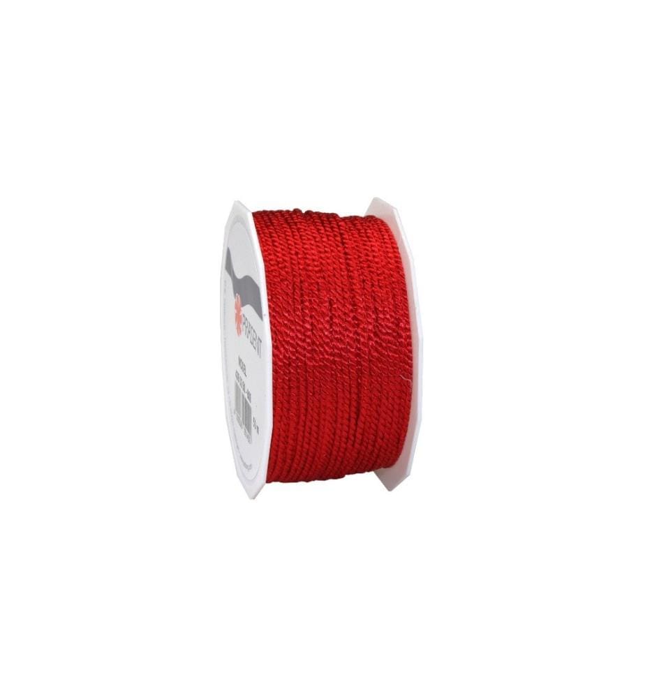 PATTBERG - Cordon de coton Mosel 0.2 cm x 50 m, Rouge
