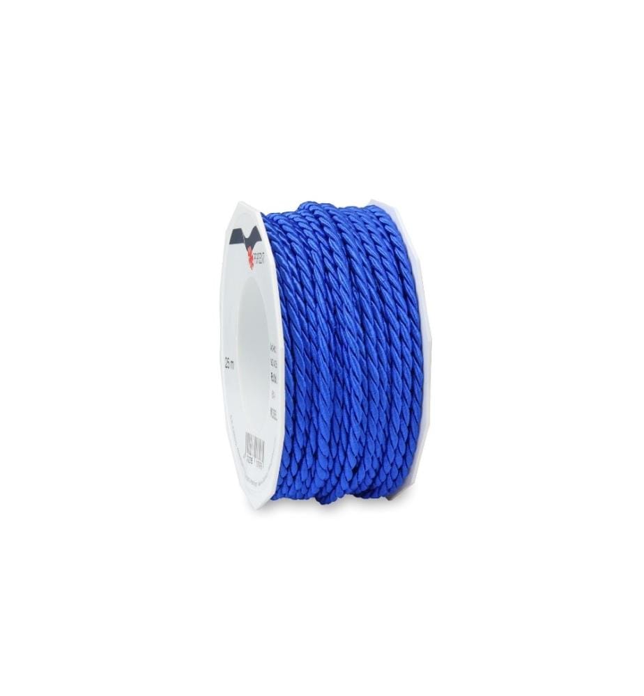 PATTBERG - Cordon de coton Mosel 0.2 cm x 25 m, Bleu royal