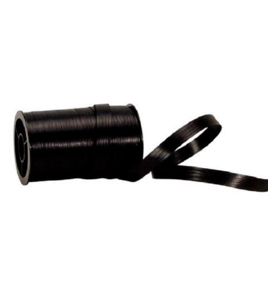 SPYK - Ruban cadeau Poly Matte 7 mm x 20 m, Noir