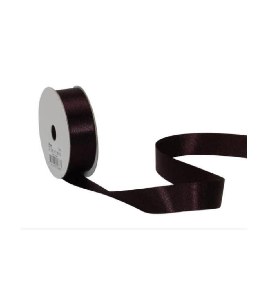 SPYK - Ruban cadeau Satin 16 mm x 5 m, Noir