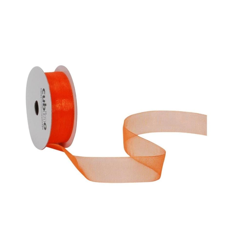 SPYK - Ruban cadeau Organsa 15 mm x 8 m, Orange
