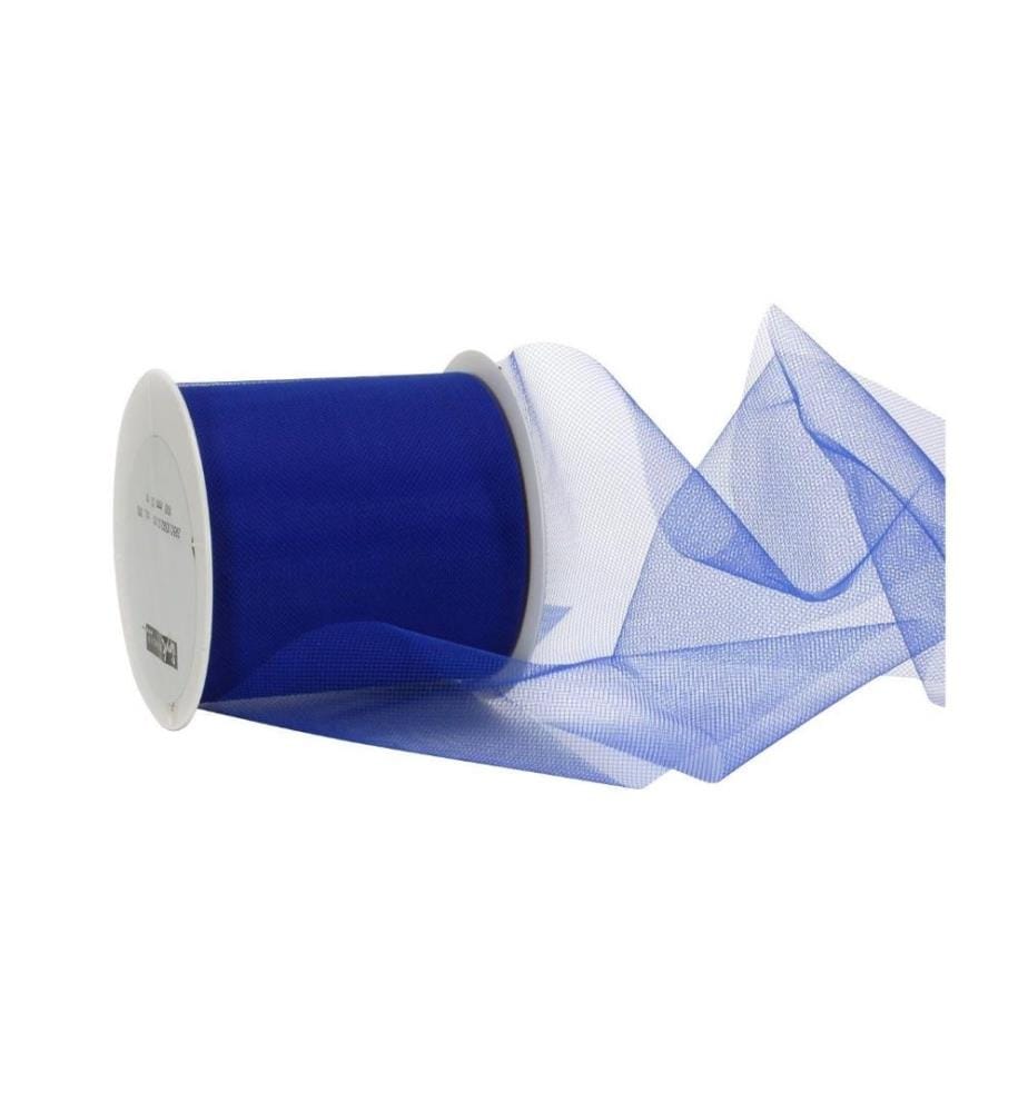 SPYK - Ruban cadeau Torino Tulle 100 mm x 50 m, Bleu