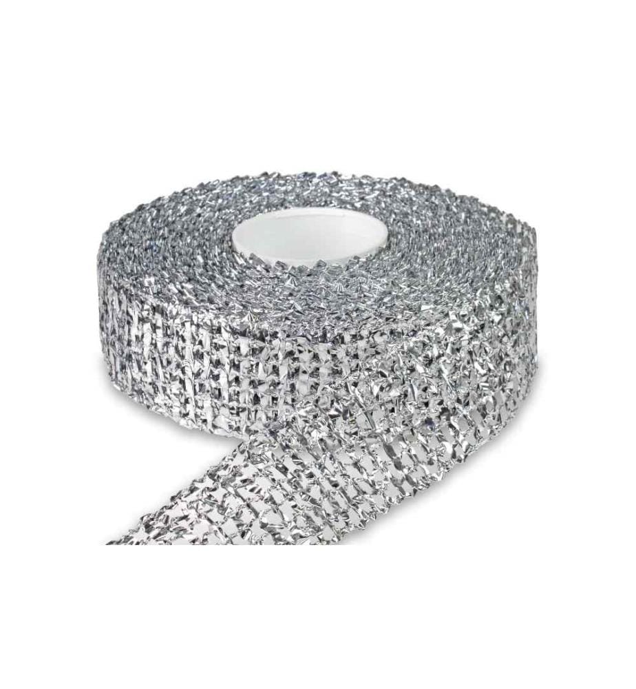 PATTBERG - Ruban cadeau El Paso 5 cm x 25 m, argent