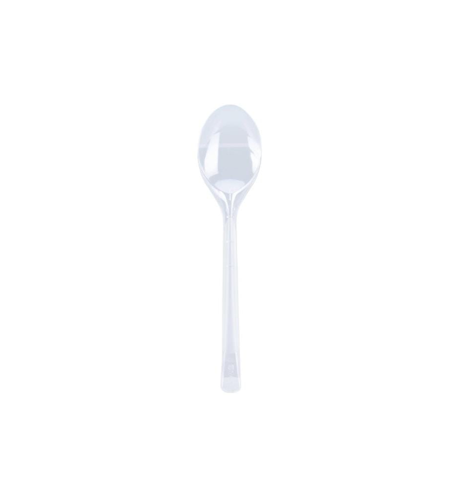 FURBER - Cuillère en plastique 25 pièces, Transparent