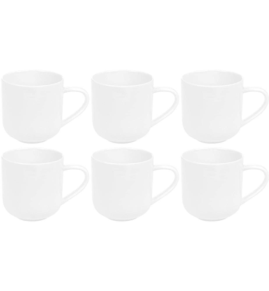 FURBER - Tasse 400 ml, 6 pièces, Blanc