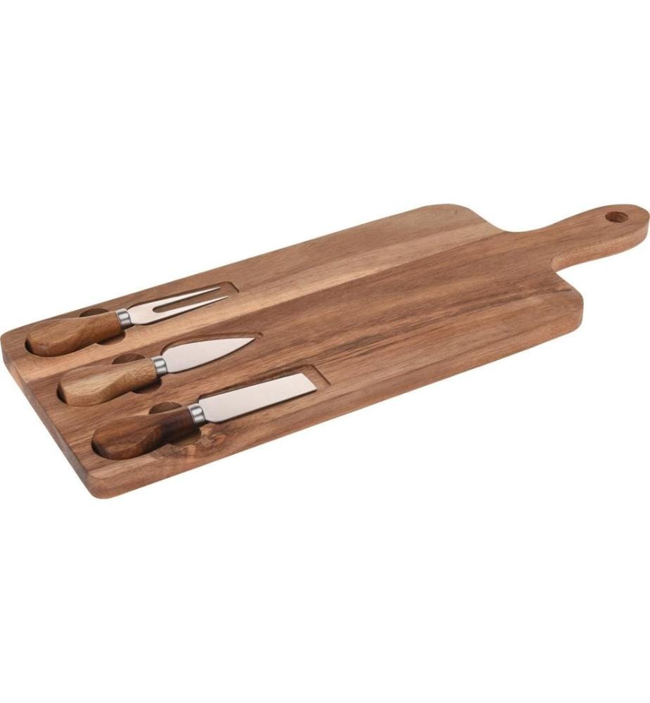 FURBER - Plateau de service avec 3 couteaux Brun