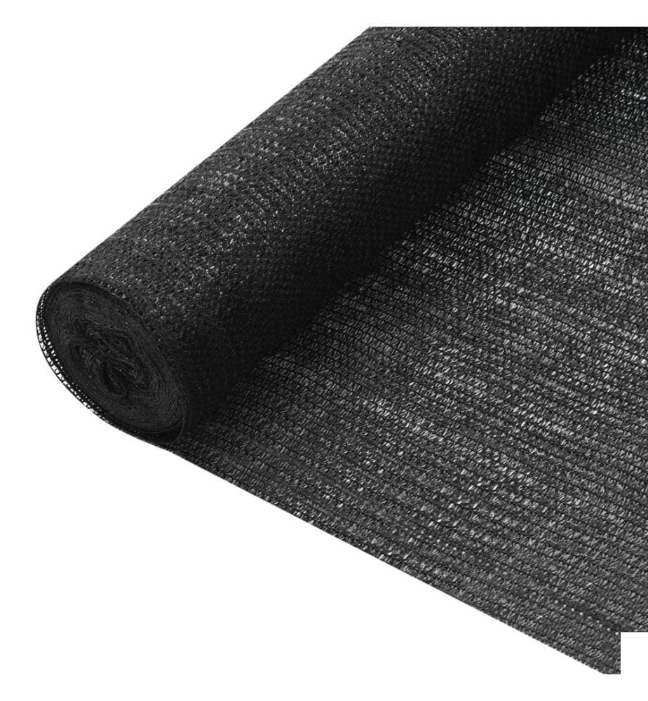 Filet brise-vue Noir 1,8x25 m PEHD 75 g/m²