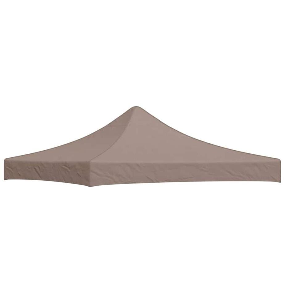 Toit de tente de réception 3x3 m Taupe 270 g/m²