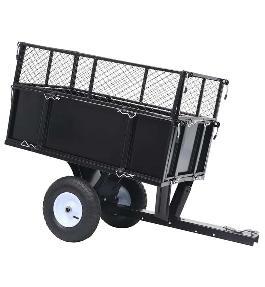 Remorque basculante pour tondeuse de pelouse Charge de 150 kg