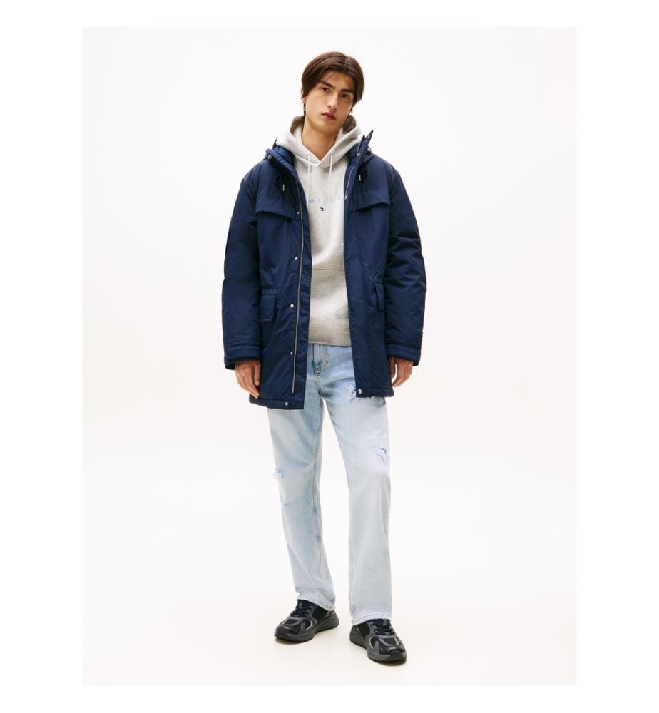 Parka Imperméable Et Confortable Avec Doublure - Bleu Marine