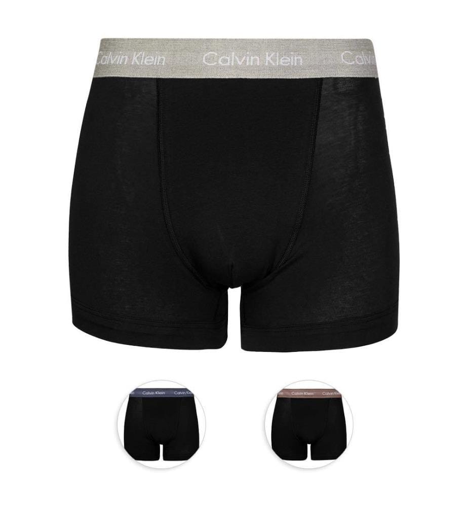 Pack de 3 Boxers Trunk Coton Stretch - Noir