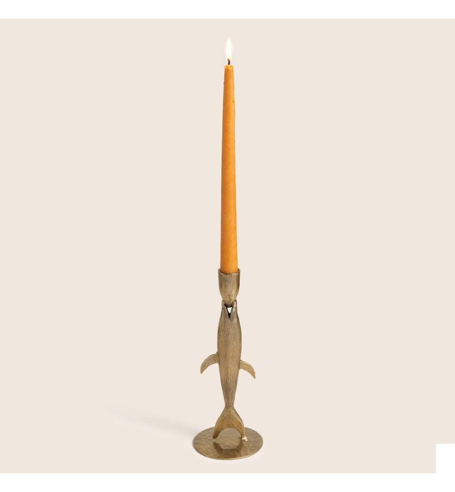 Bougeoir, laiton antique, 100 % fer