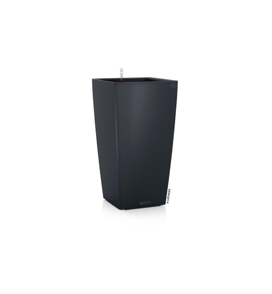 LECHUZA - Pot de fleur Cubico Color 40 gris