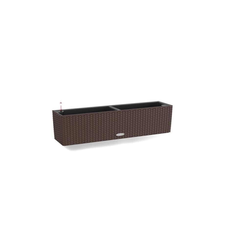 LECHUZA - Pot de fleur Balconera Cottage 80 Marron