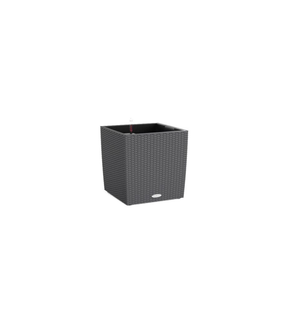 LECHUZA - Pot de fleur Cube Cottage 30 Granit