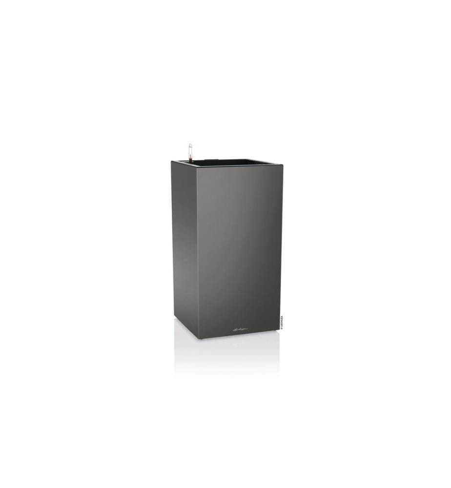 LECHUZA - Pot de fleur Canto Premium 40 High LED, Anthracite, haute brillance