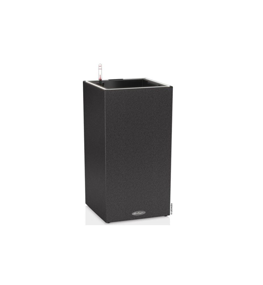 LECHUZA - Pot de fleur Canto Stone 30 High LED, Graphite