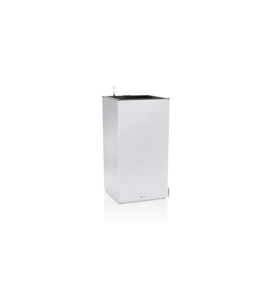 LECHUZA - Pot de fleur Canto Stone 40 High, Blanc quartz